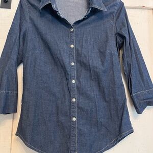 Denim Snap Up Shirt